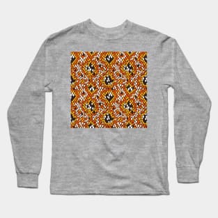 Snakeskin Pattern (Orange Palette) Long Sleeve T-Shirt